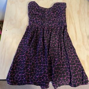 Parker by Saks Fifth Avenue Mini Satin Dress